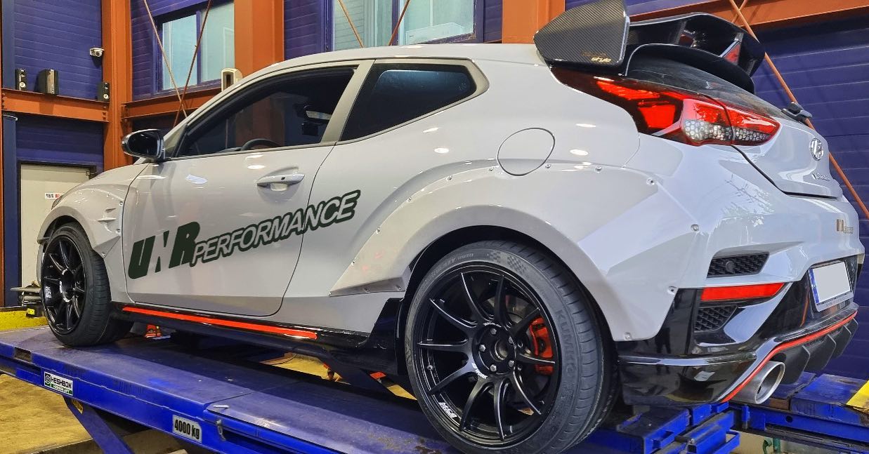 Widebody Fender Flares for Hyundai Veloster N [KDMHolic Collection with UNR Performance] US Inventory
