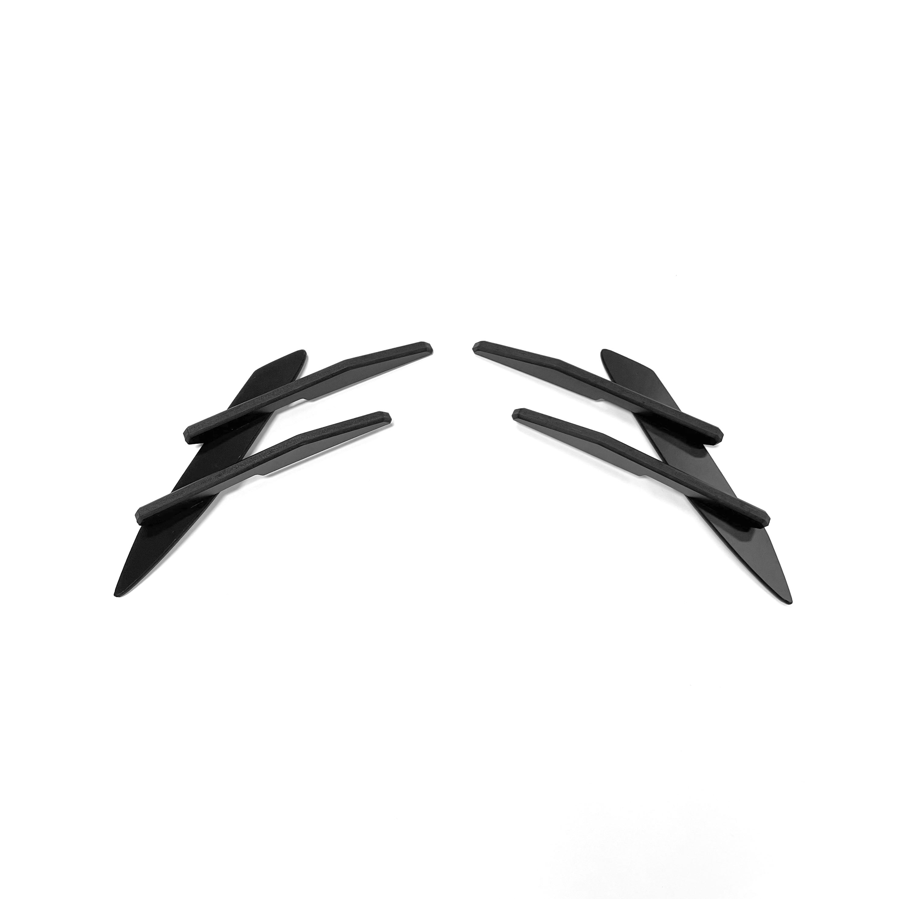 [KDMHolic Collection] CONVOY Rear Bumper Devil's Claws Canards [Matte Black] for Kia Stinger 2018+ GT & GT-Line Models