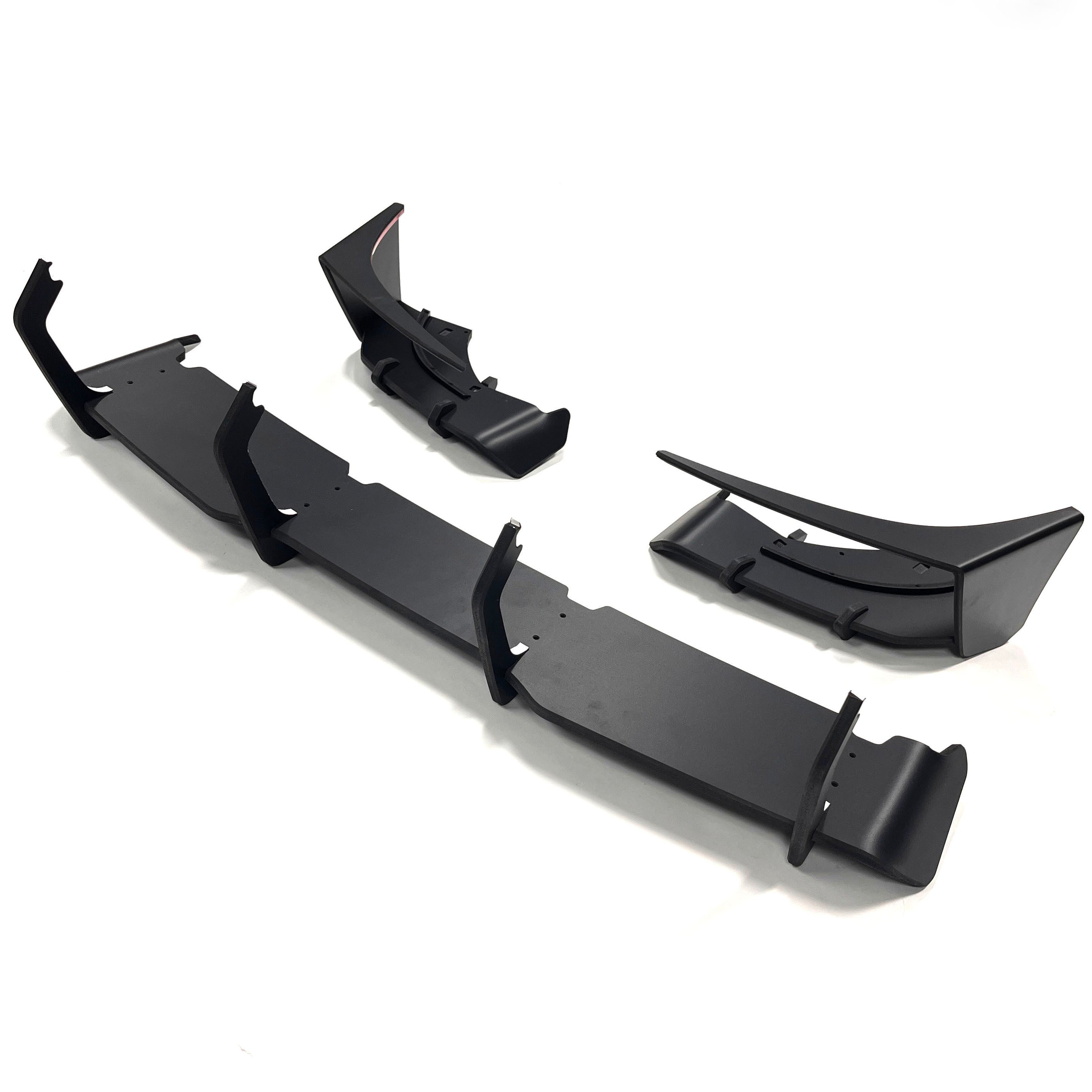 [KDMHolic Collection] VELOCE Rear Wing Spats + Diffuser with Fins for Hyundai Veloster N 2019+