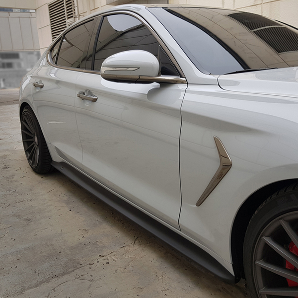 M&S Side Skirts with Cup Wings for Genesis G70