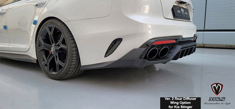 M&S "FORCE SERIES" Rear Diffuser VER.2 Wing Option for KIA Stinger 2022+